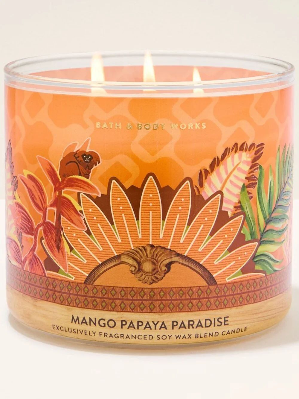 Bath & Body Works Mango Papaya Paradise 3 wick candle - new